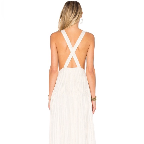 House of Harlow 1960 | Shane Dress in Gold & White - Picture 3 of 5